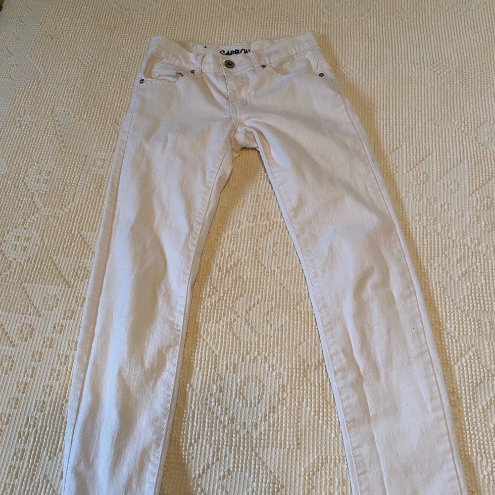 white skinny jeans